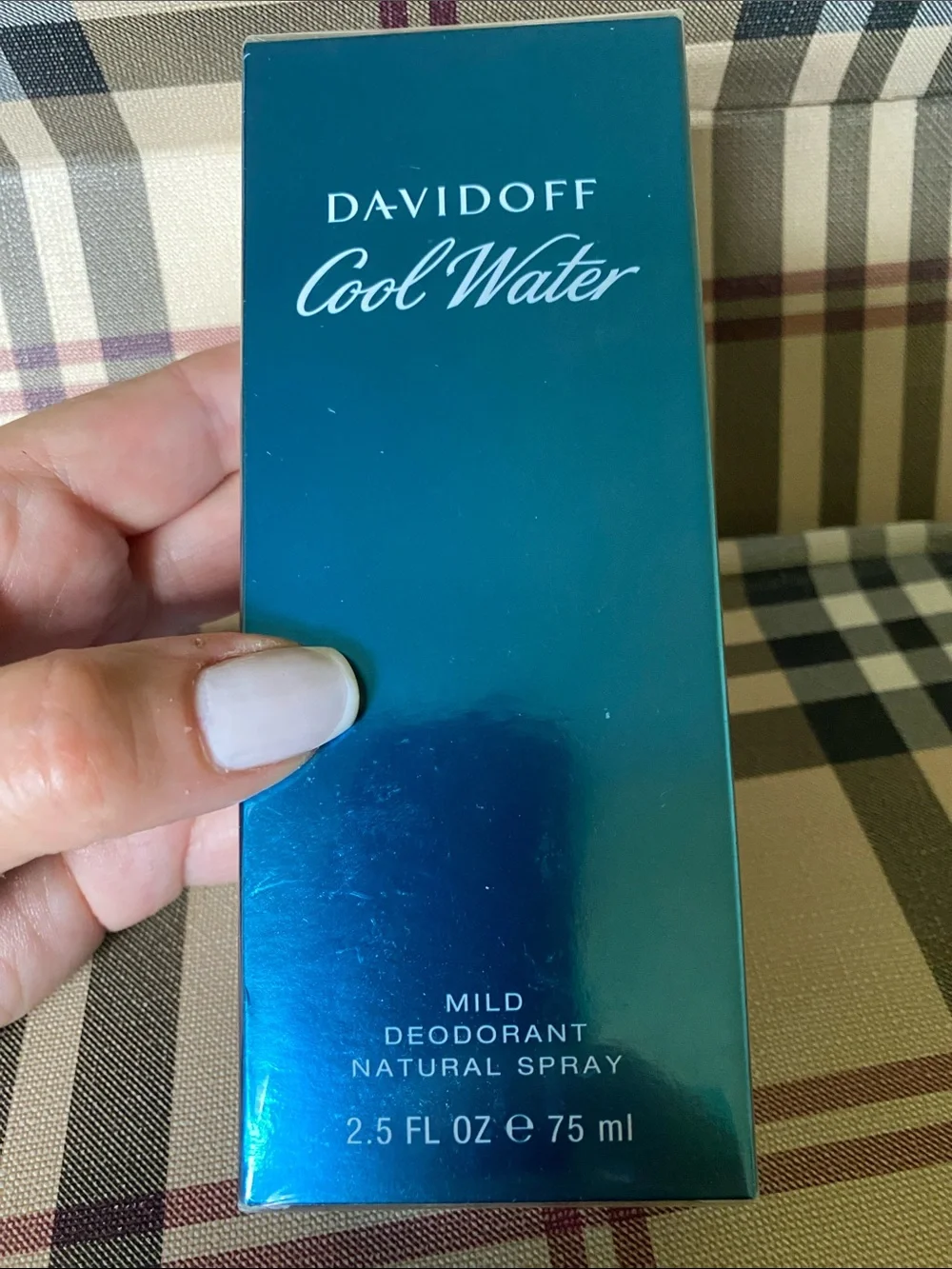 Davidoff Cool Water Mild Deodorant Natural Spray 75 MLSealed Not Returnable